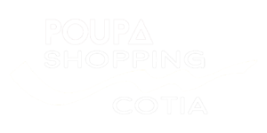 Poupa Shopping logo branco